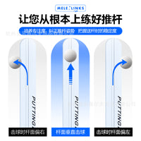 Golf Putting Alignment Mirror Training Aid with Guide Ruler