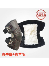 Leather Motorcycle Knee Pads for Outdoor Sports and Riding Protection