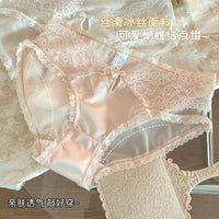 Women's Lace Briefs Sexy Breathable Underwear (4-Pack)