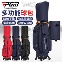PGM Golf Hard Shell Travel Bag with 4 Wheels for Air Transport