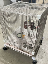 304 Stainless Steel Multi-Tier Pet Cage for Sugar Gliders, Squirrels, and Parrots