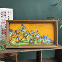 中国十大名画非遗掐丝珐琅diy手工制作材料王希孟千里江山景泰蓝