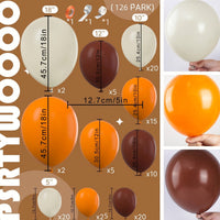 Thanksgiving Theme Latex Balloon Arch Kit for Harvest Festival Party Decoration