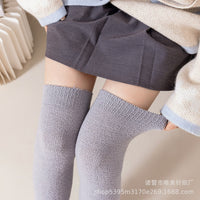 Coral Fleece Knee-High Socks for Joint Warmth and Leg Protection