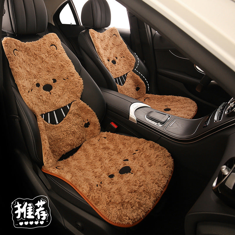 Winter Plush Car Seat Cushion Warm Universal Pad