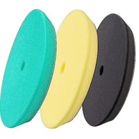Car Detailing Sponge Polishing Pad Kit with Hard Backing Plate and Beveled Edge