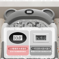Foldable Pet Bathtub for Cats and Small Dogs with Temperature Sensor Option