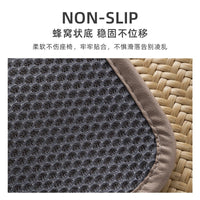 Rattan Mat Seat Cushion for Office Chairs and Stools, Breathable Cooling Pad for Summer