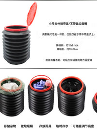 Foldable Car Trash Can with Lid, Portable Multi-functional Vehicle Organizer for Backseat
