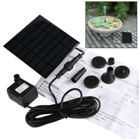 Solar Powered Fountain Pump for Garden Pond Fish Tank Landscaping, Oxygenation, Automatic Small Fountain