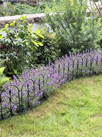 Garden Fence PP Plastic Iron-Look Decorative Edging for Flower Beds and Yards