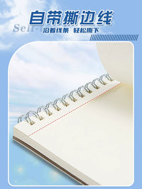 A4 Thickened Kraft Paper Sketchbook for Kids and Students, Art Drawing Book for Markers, Opaque White Paper Sketch Pad