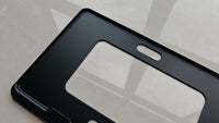 Universal Aluminum Alloy License Plate Frame for Various Car Models - Narrow Edge Blue Plate Design