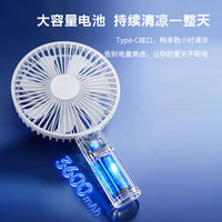Portable USB Rechargeable Clip-on Desk Fan for Outdoor Camping