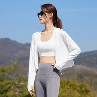 Women's Summer UV Protection Hoodie Shawl for Outdoor Beach Driving