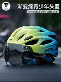 MTETEM Kids Cycling Helmet with Goggles for Youth Road Mountain Bike Safety
