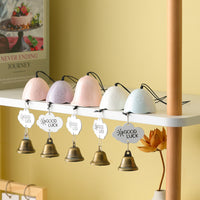 Japanese Style Ceramic Wind Chime with Lily of the Valley Design for Home and Garden Decor