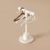 Dollhouse Miniature Clothes Rack with Hangers