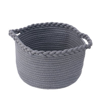 Cotton Rope Woven Storage Basket for Living Room & Bedroom Decor