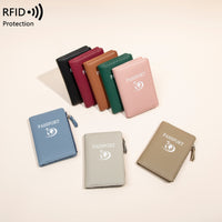 RFID Blocking Passport Holder Travel Wallet with Multiple Card Slots and Document Organizer