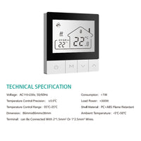 Smart WiFi Thermostat for Underfloor Heating and Boiler Control