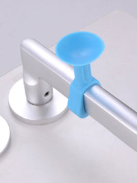 Silicone Plastic Door Stopper Wall Protector Punch-Free Door Handle Bumper for Bathroom Toilet Shower Room
