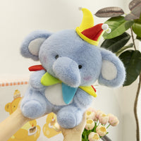 Jester Elephant Plush Toy for Kids, Soothing Stuffed Animal Doll