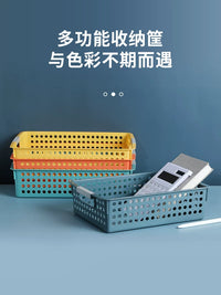 Stackable Plastic Desktop Storage Bins for Snacks, Toys, and Office Supplies