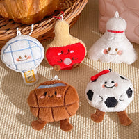 Sports Plush Keychain Pendant - World Cup Themed Mini Doll for Backpacks & Gifts