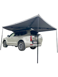 270-Degree Rotating Car Side Awning for SUV Camping, Oxford Cloth Tent with Aluminum Alloy Frame, Waterproof Sunshade