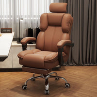 Ergonomic Gaming Chair with Reclining Backrest and Adjustable Headrest for Home Office
