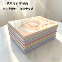 New A5 Cartoon Stitching Notebook Thickened Color Pages Lined Inner Portable Student Learning Office Notebook