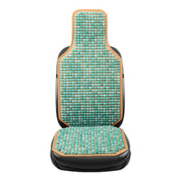Cross-Border Resin Jade Wood Bead Car Seat Cushion Set, 3-Piece Wholesale Single Seat Office Interior Seat Pad