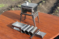 Mini Portable Wood Burning Stove for Outdoor Camping and Tabletop Use