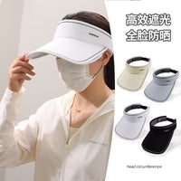 Unisex Retractable Brim Sun Visor Hat for Outdoor Cycling and UV Protection
