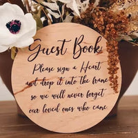 Wooden Halloween Decorations, Pumpkin Fall Wedding Guest Book, Event Birthday Message Book