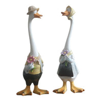 Cartoon Duck Garden Statues Outdoor Decor for Patios and Villas