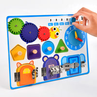Montessori Busy Board for Toddlers, Educational Activity Toy for 1-3 Year Old Boys and Girls