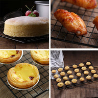 Black Non-Stick Cooling Rack for Baking, Cookies, Bread, and Pastries