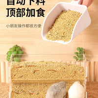 Quail Automatic Water Feeder and Food Dispenser with Anti-Scratch Trough
