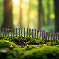 Miniature Garden Fence Decor for Moss Terrariums and DIY Landscapes