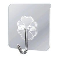 Strong Adhesive Waterproof Punch-Free Wall Hooks and Fasteners for Kitchen and Bathroom