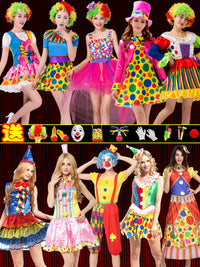 Adult Clown Costume Set for Halloween & Masquerade Parties