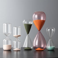 Borosilicate Glass Sand Timer for Desk Decor and Time Management, 15/30/60 Minute Options