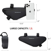 Bicycle Triangle Frame Bag, Waterproof Bike Pouch for Road & Mountain Bikes, Cycling Accessories Storage