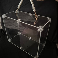 Acrylic Flower Display Box with Lid for DIY Crafts, Wedding Favors, and Jewelry