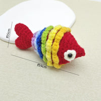 Handmade Crocheted Koi Fish Keychain Pendant DIY Accessory Clownfish Festive Gift