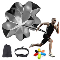 Agility Training Resistance Parachute for Speed, Core Strength, and Explosive Power - Soccer & Athletic Training Equipment
