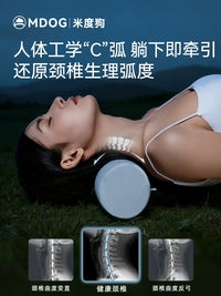 Cervical Support Pillow for Neck Pain Relief and Alignment, Cylindrical Memory Foam Pillow for Sleeping