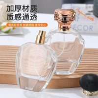 80ml Press-Type Spray Glass Bottle for Perfume and Cosmetics, Transparent Refillable Travel Atomizer